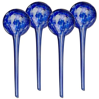 Globetti di irrigazione in vetro Relaxdays - Set da 4, 30x9 cm, Blu - Sistema di irrigazione Globetti di irrigazione in vetro Relaxdays - Set da 4, 30x9 cm, Blu - Sistema di irrigazione