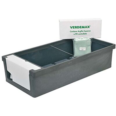 VERDEMAX Bricomed Contenitore Giardino Urbano Antracite VERDEMAX Bricomed Contenitore Giardino Urbano Antracite