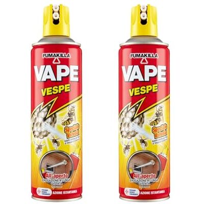 VAPE Insetticida Repellente Spray Anti Zanzare, Vespe e Cimici ( Spray Vespe, 2) VAPE Insetticida Repellente Spray Anti Zanzare, Vespe e Cimici ( Spray Vespe, 2)