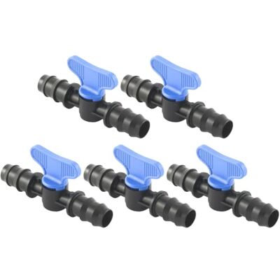 acquaverde Mini Valvola a Cilindro, Rubinetto Portagomma per Impianti, Sistemi e Tubi di irrigazione a Goccia, Nero Made in Italy Orto Facile (5, 25 x 25 mm) acquaverde Mini Valvola a Cilindro, Rubinetto Portagomma per Impianti, Sistemi e Tubi di irrigazione a Goccia, Nero Made in Italy Orto Facile (5, 25 x 25 mm)