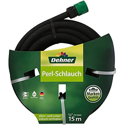 Dehner Tubo per irrigazione, 15 m, 1/2", Colore: Nero Perla Dehner Tubo per irrigazione, 15 m, 1/2", Colore: Nero Perla