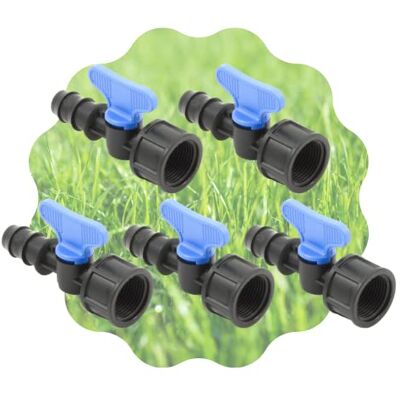 acquaverde Mini Valvola a Cilindro, Rubinetto Portagomma con Filetto Femmina per Impianti, Sistemi e Tubi di irrigazione a Goccia, Nero Made in Italy Orto Facile (5, 20 mm x 3/4") acquaverde Mini Valvola a Cilindro, Rubinetto Portagomma con Filetto Femmina per Impianti, Sistemi e Tubi di irrigazione a Goccia, Nero Made in Italy Orto Facile (5, 20 mm x 3/4")