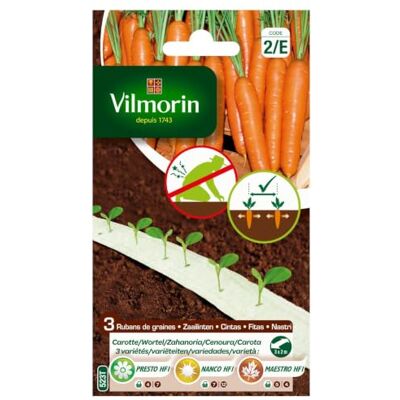 Vilmorin Nastro misto semi Stagione carota: PRESTO, NANCO, MAESTRO 3 x 2 m Vilmorin Nastro misto semi Stagione carota: PRESTO, NANCO, MAESTRO 3 x 2 m