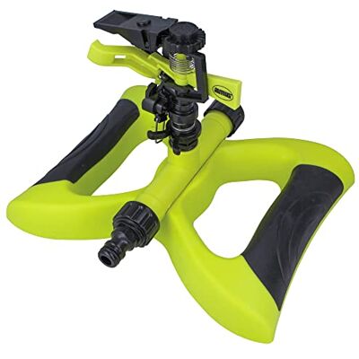 Amig Irrigatore Settoriale con Base di Pattino 190 x 240 mm Con Connettore Rapido e Facile Superficie d'Irrigazione Fino a 243 m² Plastica ABS Verde Pistacchio e Nero Amig Irrigatore Settoriale con Base di Pattino 190 x 240 mm Con Connettore Rapido e Facile Superficie d'Irrigazione Fino a 243 m² Plastica ABS Verde Pistacchio e Nero
