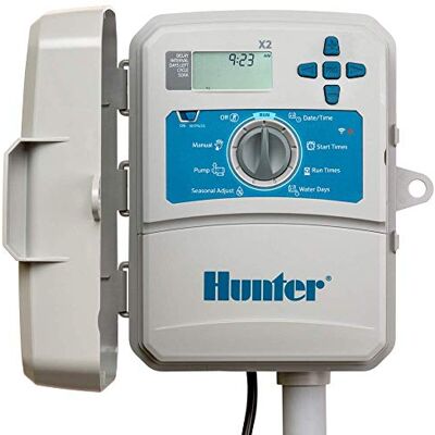 Hunter Industries Hydrawise X2 Regolatore di irrigazione per esterni a 4 stazioni (X2-400) Hunter Industries Hydrawise X2 Regolatore di irrigazione per esterni a 4 stazioni (X2-400)