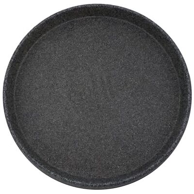 The HC Companies Sottovaso rotondo per piante terrazzo da 33,7 x 33,7 x 3,7 x 3,0 cm, in granito nero The HC Companies Sottovaso rotondo per piante terrazzo da 33,7 x 33,7 x 3,7 x 3,0 cm, in granito nero