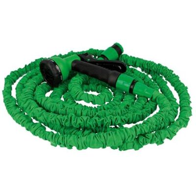 Amig Tubo Estensibile 15 Metri Include Accessori e Pistola per Irrigazione a 8 Funzioni Supporta Fino a 6 bar. di Pressione Colore Verde Doppio Lattice Amig Tubo Estensibile 15 Metri Include Accessori e Pistola per Irrigazione a 8 Funzioni Supporta Fino a 6 bar. di Pressione Colore Verde Doppio Lattice