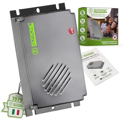 ISOTRONIC Repellente ultrasuoni topi ratti a pile cantina 40 m² (1) ISOTRONIC Repellente ultrasuoni topi ratti a pile cantina 40 m² (1)
