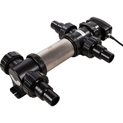 AQUAFORTE SUV-724 RVS UV-C, PL 24 W, Lunghezza 458 mm, Dimensione ottima del laghetto 40 m3, Portata Consigliata 5 m3 ⁄h, Pressione ottima 1,0 Bar, con 4 nippli da 38/50 mm, 4 connettori A.G AQUAFORTE SUV-724 RVS UV-C, PL 24 W, Lunghezza 458 mm, Dimensione ottima del laghetto 40 m3, Portata Consigliata 5 m3 ⁄h, Pressione ottima 1,0 Bar, con 4 nippli da 38/50 mm, 4 connettori A.G