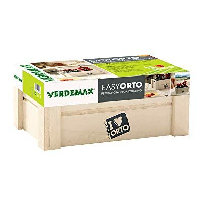 VERDEMAX Kit Coltivazione Easyorto di Peperoncino e Pomodorino VERDEMAX Kit Coltivazione Easyorto di Peperoncino e Pomodorino