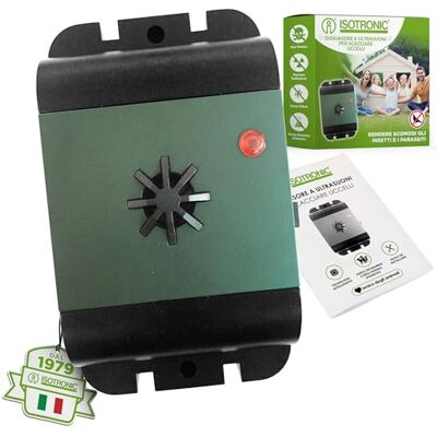 ISOTRONIC dissuasore uccelli ultrasuoni piccioni passeri gabbiani corvi batteria balconi tetti giardini raggio 40m² 1 unità efficace esterno protezione difesa stop volatili ecologico mobile ISOTRONIC dissuasore uccelli ultrasuoni piccioni passeri gabbiani corvi batteria balconi tetti giardini raggio 40m² 1 unità efficace esterno protezione difesa stop volatili ecologico mobile
