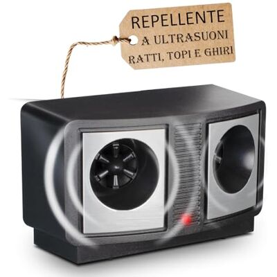 Sandokan , Repellente Ultrasuoni per Topi Ratti e Ghiri, Dissuasore Elettronico Scaccia Topi Potente Copertura 200mq, Dispositivo Anti Roditori Silenzioso per Interno Garage e Soffitte Cavo 5V Incluso Sandokan , Repellente Ultrasuoni per Topi Ratti e Ghiri, Dissuasore Elettronico Scaccia Topi Potente Copertura 200mq, Dispositivo Anti Roditori Silenzioso per Interno Garage e Soffitte Cavo 5V Incluso