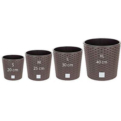 Prosperplast - Prosperlpast Rato Round - 4 vasi - Vaso in plastica Prosperplast - Prosperlpast Rato Round - 4 vasi - Vaso in plastica
