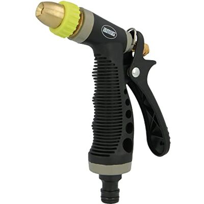 Amig Pistola per irrigazione Regolabile 150 mm Portata facilmente regolabile Leva di bloccaggio per un maggiore comfort Ottone e gomma Pistacchio verde e nero Amig Pistola per irrigazione Regolabile 150 mm Portata facilmente regolabile Leva di bloccaggio per un maggiore comfort Ottone e gomma Pistacchio verde e nero