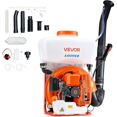 VEVOR Nebulizzatore a Zaino, Motore da 63 cc e 3 CV, Nebulizzatore a Gas con Serbatoio da 16 l, Sistema di Nebulizzazione a Polvere e Liquido per un Efficace Controllo di Giardinaggio e Agricoltura VEVOR Nebulizzatore a Zaino, Motore da 63 cc e 3 CV, Nebulizzatore a Gas con Serbatoio da 16 l, Sistema di Nebulizzazione a Polvere e Liquido per un Efficace Controllo di Giardinaggio e Agricoltura