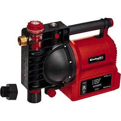 Einhell Pompa di irrigazione automatica GE-AW 1042 FS (1.050 W, indicatori del livello acqua/sporcizia/di aspirazione, protezione sottovuoto, protezione bruciatura/termica), rosso/nero Einhell Pompa di irrigazione automatica GE-AW 1042 FS (1.050 W, indicatori del livello acqua/sporcizia/di aspirazione, protezione sottovuoto, protezione bruciatura/termica), rosso/nero