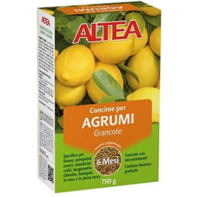 ALTEA CONCIME GRANULARE A LENTA CESSIONE PER AGRUMI FINO A 6 MESI DI NUTRIMENTO 750 G ALTEA CONCIME GRANULARE A LENTA CESSIONE PER AGRUMI FINO A 6 MESI DI NUTRIMENTO 750 G