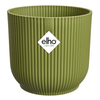 Elho Vibes Fold Round 22-100% Plastica Riciclata Vaso per Piante da Interno Ø 22.0 x H 20.2 cm Verde Felce Elho Vibes Fold Round 22-100% Plastica Riciclata Vaso per Piante da Interno Ø 22.0 x H 20.2 cm Verde Felce