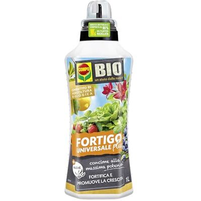 Compo BIO FORTIGO Plus Concime Organico Universale, Concime Liquido, Per Orto e Giardino, Consentito in Agricoltura Biologica, 1 L Compo BIO FORTIGO Plus Concime Organico Universale, Concime Liquido, Per Orto e Giardino, Consentito in Agricoltura Biologica, 1 L