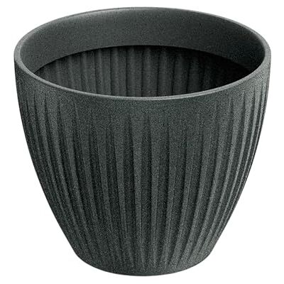 Prosperplast Vaso Latia Round Ø30x25 grafite granito Prosperplast Vaso Latia Round Ø30x25 grafite granito