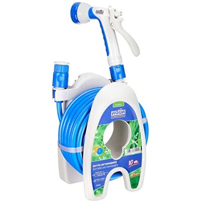 Aqua Control Set d'irrigazione per Cortili e terrazze, Tubo Flessibile + Carrello portatubi, Diametro 8 mm Aqua Control Set d'irrigazione per Cortili e terrazze, Tubo Flessibile + Carrello portatubi, Diametro 8 mm