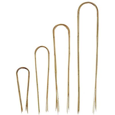 VERDEMAX 6642 Anelli a U in bambù, Diametro 12-14 mm, Altezza 120 cm, 3 Pezzi VERDEMAX 6642 Anelli a U in bambù, Diametro 12-14 mm, Altezza 120 cm, 3 Pezzi