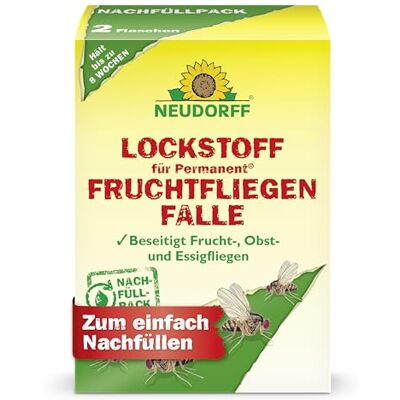 Neudorff Trappola per mosche permanenti della frutta per riempire facilmente la trappola di monitoraggio per individuare in modo sicuro le mosche di frutta, frutta e aceto, 2 pezzi Neudorff Trappola per mosche permanenti della frutta per riempire facilmente la trappola di monitoraggio per individuare in modo sicuro le mosche di frutta, frutta e aceto, 2 pezzi