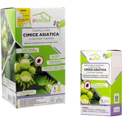 Sandokan , Kit Trappola Cimice Asiatica a Feromoni + Ricarica Attrattiva – Disinfestazione Orto e Giardino Senza Insetticidi – Design Piramidale Antifuga Made in Italy Sandokan , Kit Trappola Cimice Asiatica a Feromoni + Ricarica Attrattiva – Disinfestazione Orto e Giardino Senza Insetticidi – Design Piramidale Antifuga Made in Italy