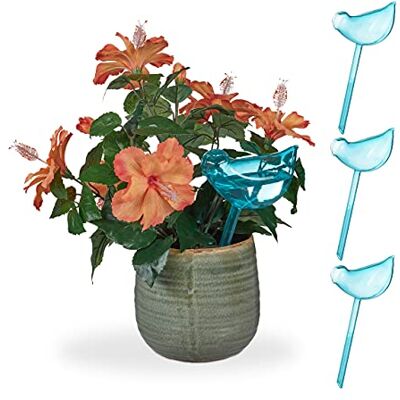 Relaxdays Set di 4 Sfere di Irrigazione a Forma di Uccello - Irrigazione Automatica - 200ml Relaxdays Set di 4 Sfere di Irrigazione a Forma di Uccello - Irrigazione Automatica - 200ml