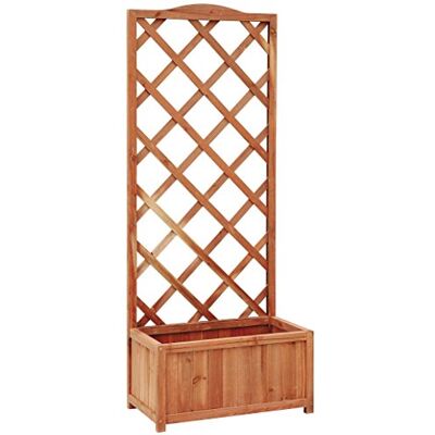 VERDEMAX Fioriera in Legno Excelsior, 60 x 31 x 150 cm, Colore: Marrone VERDEMAX Fioriera in Legno Excelsior, 60 x 31 x 150 cm, Colore: Marrone