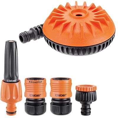 Claber Kit 8658 e 8802 irrigatore Turbospruzzo e starter kit 1/2 Claber Kit 8658 e 8802 irrigatore Turbospruzzo e starter kit 1/2