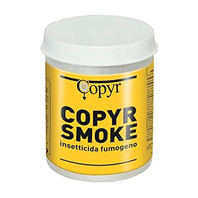 COPYR Smoke: Insetticida Fumogeno pronto all'uso contro Insetti Volanti e Striscianti Pulci Cimici Scarafaggi e Formiche barattolo da 30 gr COPYR Smoke: Insetticida Fumogeno pronto all'uso contro Insetti Volanti e Striscianti Pulci Cimici Scarafaggi e Formiche barattolo da 30 gr