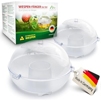 Gardigo ® Trappola per Vespe e Calabroni 2 Pz. Anti Vespe da Esterno Cattura Insetti Popilia Japonica Trappola Facile da Usare Made in Germany Trappola Calabroni Gardigo ® Trappola per Vespe e Calabroni 2 Pz. Anti Vespe da Esterno Cattura Insetti Popilia Japonica Trappola Facile da Usare Made in Germany Trappola Calabroni