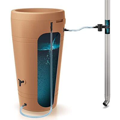 Prosperplast Cisterna per acqua di pioggia tubo 230l, dimensioni 593 x 593 x 1070 mm, colore mattone + set di accessori Prosperplast Cisterna per acqua di pioggia tubo 230l, dimensioni 593 x 593 x 1070 mm, colore mattone + set di accessori