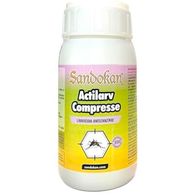 Sandokan , Larvicida Zanzare Pastiglie 100 Compresse Effervescenti Divisibili (200 Trattamenti), Inibitore Crescita S-Metoprene contro Larve Zanzara Tigre, Trattamento Preventivo,Efficacia 4 Settimane Sandokan , Larvicida Zanzare Pastiglie 100 Compresse Effervescenti Divisibili (200 Trattamenti), Inibitore Crescita S-Metoprene contro Larve Zanzara Tigre, Trattamento Preventivo,Efficacia 4 Settimane