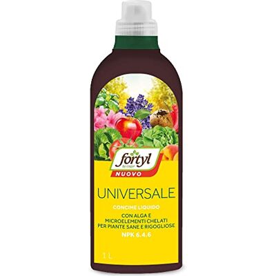 COPYR Fortyl universale da 1 lt. Concime liquido con alga e microelementi chelati per piante sane e rigogliose NPK 6.4.6. COPYR Fortyl universale da 1 lt. Concime liquido con alga e microelementi chelati per piante sane e rigogliose NPK 6.4.6.