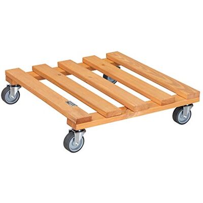 WAGNER Carrello per piante PALETTI 38 x 38 x 9,5 cm I Carrello per fiori per interni I Portavaso in legno di conifere massello FSC®, antracite, con Ruote soft I Portata 120 kg I Fatto in UE 20041201 WAGNER Carrello per piante PALETTI 38 x 38 x 9,5 cm I Carrello per fiori per interni I Portavaso in legno di conifere massello FSC®, antracite, con Ruote soft I Portata 120 kg I Fatto in UE 20041201