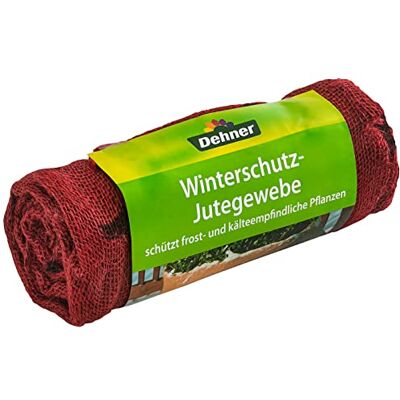 Dehner Telo Protettivo Invernale con Decorazione, in Tessuto di Iuta, Circa 300 x 105 cm, Rosso Dehner Telo Protettivo Invernale con Decorazione, in Tessuto di Iuta, Circa 300 x 105 cm, Rosso