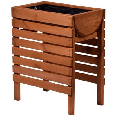 dobar – Aiuola rialzata Decorativa in Legno (Pino, Marrone) per Giardino, con Kit di Montaggio, per Verdure, Erbe, Fiori, per terrazzo, Balcone dobar – Aiuola rialzata Decorativa in Legno (Pino, Marrone) per Giardino, con Kit di Montaggio, per Verdure, Erbe, Fiori, per terrazzo, Balcone
