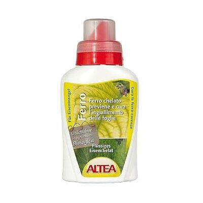 ALTEA Ferro chelato (300 g), concime liquido preventivo per gli ingiallimenti fogliari ALTEA Ferro chelato (300 g), concime liquido preventivo per gli ingiallimenti fogliari