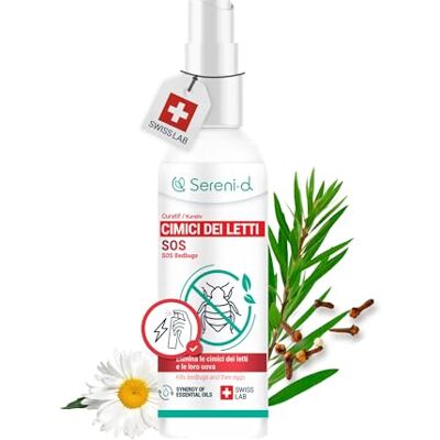 SERENI-D SOS ANTI CIMICI DA LETTO CHOC Spray Insetticida CHOC Disinfestazione facile e rapida delle cimici da letto Trattamento naturale con Oli Essenziali e Fiore di Piretro Vegetale Swiss Lab SERENI-D SOS ANTI CIMICI DA LETTO CHOC Spray Insetticida CHOC Disinfestazione facile e rapida delle cimici da letto Trattamento naturale con Oli Essenziali e Fiore di Piretro Vegetale Swiss Lab