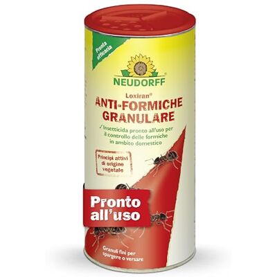 Neudorff Loxiran Anti-Formiche granulare – Controllo rapido di formiche e nidi di formiche intorno alla casa, granuli esca da spruzzare o versare, 500g Neudorff Loxiran Anti-Formiche granulare – Controllo rapido di formiche e nidi di formiche intorno alla casa, granuli esca da spruzzare o versare, 500g