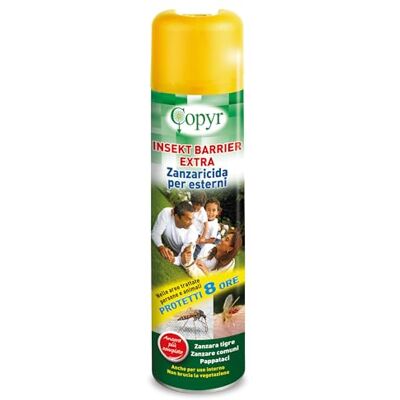 COPYR Insekt Barrier Extra Insetticida Antizanzare per Esterni e Interni, 1 Pezzo da 750ml 8 Ore di Protezione per Uomo e Animali contro Ogni Zanzara, Zanzaricida Uso Domestico COPYR Insekt Barrier Extra Insetticida Antizanzare per Esterni e Interni, 1 Pezzo da 750ml 8 Ore di Protezione per Uomo e Animali contro Ogni Zanzara, Zanzaricida Uso Domestico