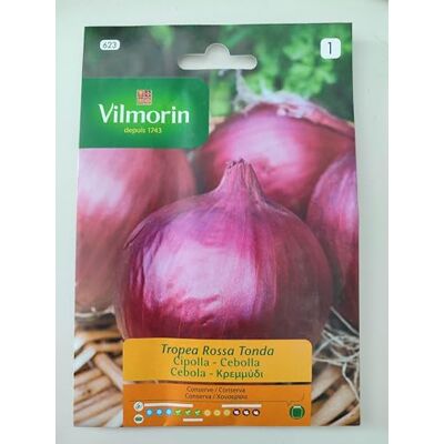 Vilmorin CIPOLLA TROPEA ROSSA TONDA-Set da 10 bustine da 4 grammi ciascuna Vilmorin CIPOLLA TROPEA ROSSA TONDA-Set da 10 bustine da 4 grammi ciascuna