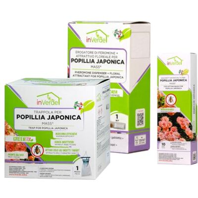 Sandokan , Kit Completo Trappola Popillia Japonica a Feromoni con Ricarica Attrattiva e 10 Sacchetti Compostabili – Alternativa a Insetticida per Popillia per Difesa Orto e Giardino, Made In Italy Sandokan , Kit Completo Trappola Popillia Japonica a Feromoni con Ricarica Attrattiva e 10 Sacchetti Compostabili – Alternativa a Insetticida per Popillia per Difesa Orto e Giardino, Made In Italy