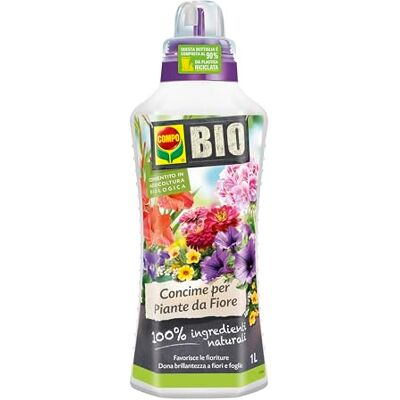 Compo BIO Concime Liquido per Piante da Fiore, Fioriture Ottimali, 1L Compo BIO Concime Liquido per Piante da Fiore, Fioriture Ottimali, 1L