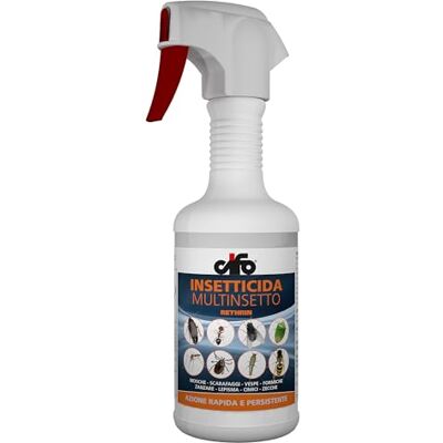 CIFO Rethrin Multinsetto Insetticida Formiche Scarafaggi Ragni Vespe e Altri Insetti, Azione Abbattente e Residuale, Disinfestazione Ambienti Domestici e Civili Non Macchia, Made in Italy, 500 ml CIFO Rethrin Multinsetto Insetticida Formiche Scarafaggi Ragni Vespe e Altri Insetti, Azione Abbattente e Residuale, Disinfestazione Ambienti Domestici e Civili Non Macchia, Made in Italy, 500 ml