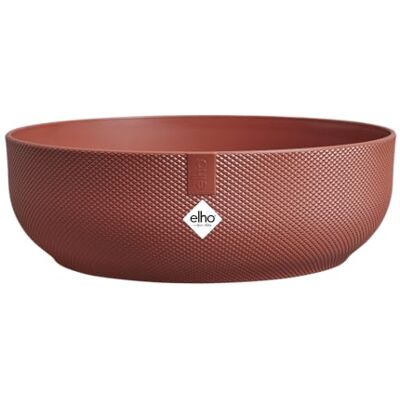Elho Jazz Bowl 28 Vaso per Interno 100% Plastica Riciclata Ø 27.5 x H 9.0 cm Tuscan Red Elho Jazz Bowl 28 Vaso per Interno 100% Plastica Riciclata Ø 27.5 x H 9.0 cm Tuscan Red