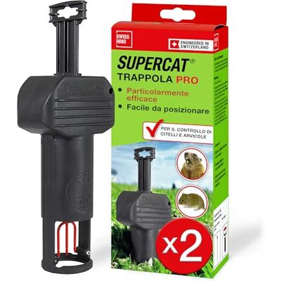 SWISSINNO Trappola Arvicola PRO SuperCat – Trappola a Scatto da Tunnel per Arvicole & Topi Campestri, Scatto Sensibile, Montaggio Facile, Cattura Roditori Riutilizzabile per Giardino – 2 Pezzo SWISSINNO Trappola Arvicola PRO SuperCat – Trappola a Scatto da Tunnel per Arvicole & Topi Campestri, Scatto Sensibile, Montaggio Facile, Cattura Roditori Riutilizzabile per Giardino – 2 Pezzo