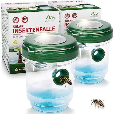 Gardigo ® 2x Trappola per Vespe da Esterno e Trappola per Zanzare 2in1 Luce LED Cattura Insetti Esca Calabroni Insetticida per Zanzare da Giardino Antizanzare Gardigo ® 2x Trappola per Vespe da Esterno e Trappola per Zanzare 2in1 Luce LED Cattura Insetti Esca Calabroni Insetticida per Zanzare da Giardino Antizanzare